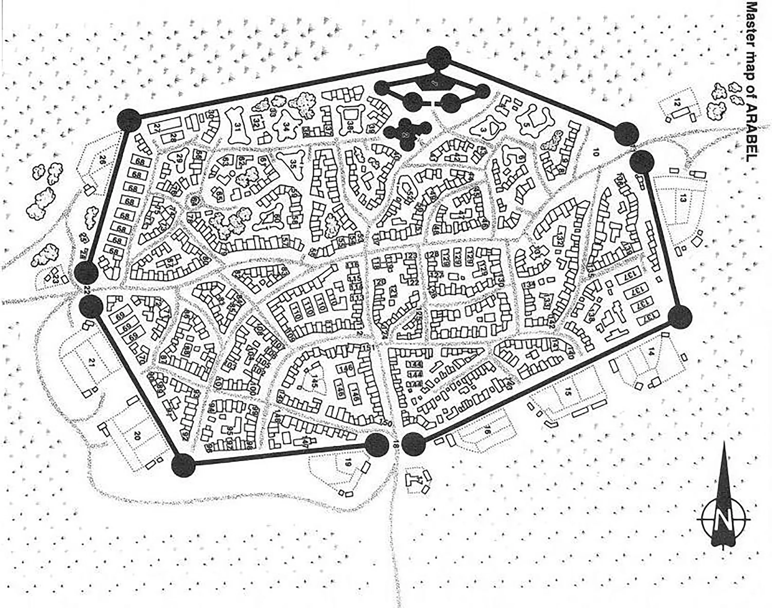 Map of Arabel - Cormyr. Forgotten realms